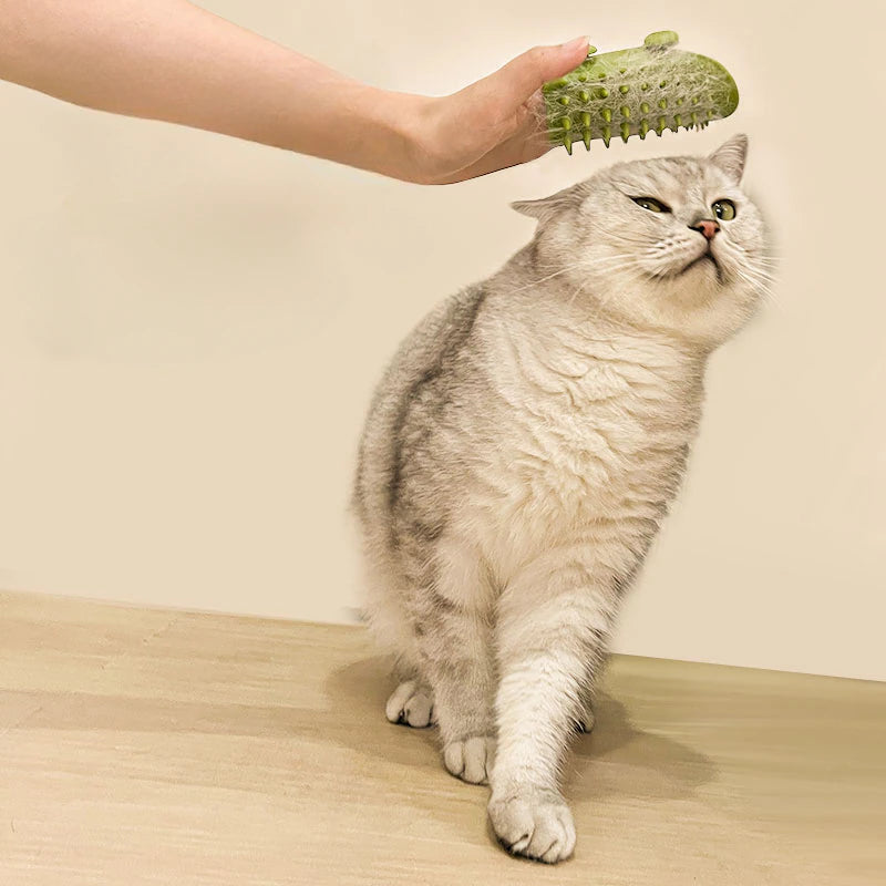 "Ultimate Cat Grooming Tool: Self-Cleaning Massage Comb for Cats - Say Goodbye to Cat Hair and Hello to a Happy, Healthy Pet!"