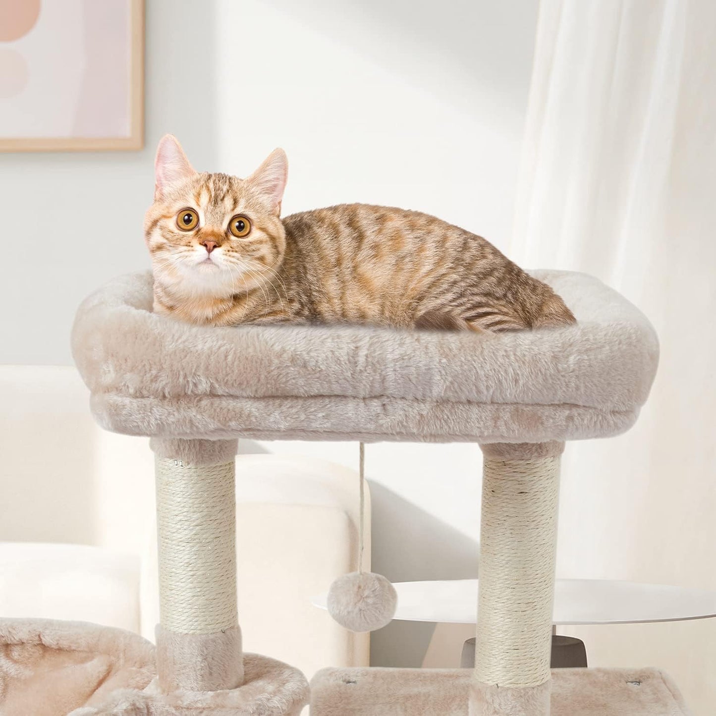 "Ultimate Play Haven for Your Furry Friend: Adorable Cat Tree with Scratching Posts, Jump Platform, and More!"