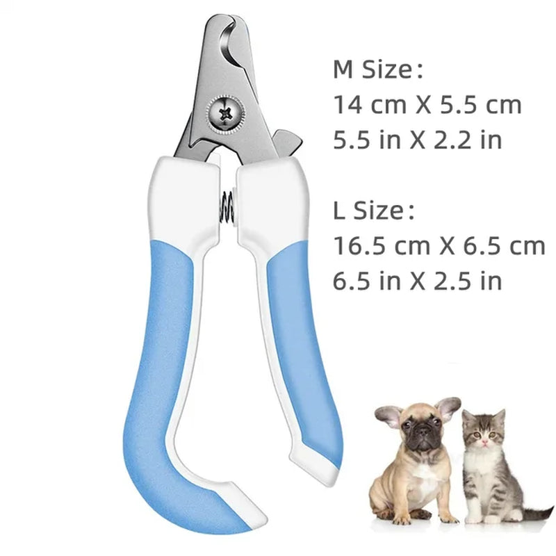 "Trim Your Pet'S Nails with Ease - Premium Stainless Steel Nail Clipper with Safety Guard - Perfect for Cats and Dogs - Ensures Safe and Hassle-Free Claw Care - Suitable for All Sizes"