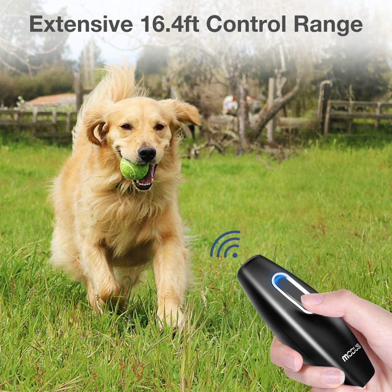 "Silent Paws: Ultimate Bark Control Device - 2-In-1 Dog Training Tool with Extended Range, Safe and Effective, Whisper-Quiet Ultrasonic Pet Corrector"