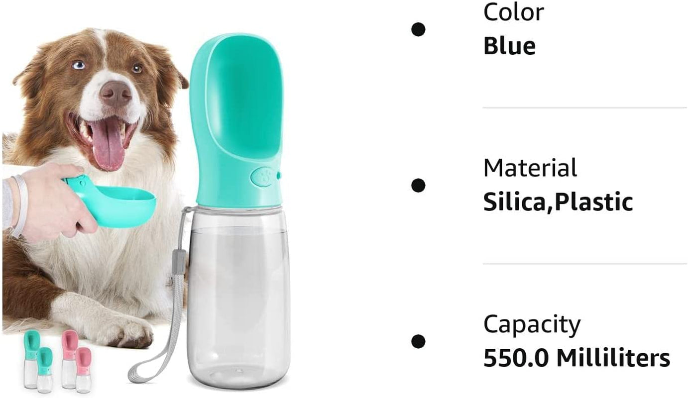 "Stay Hydrated on the Go with Our Lightweight and Leak-Proof Dog Water Bottle - the Perfect Travel Companion for Outdoor Adventures with Your Pup!"