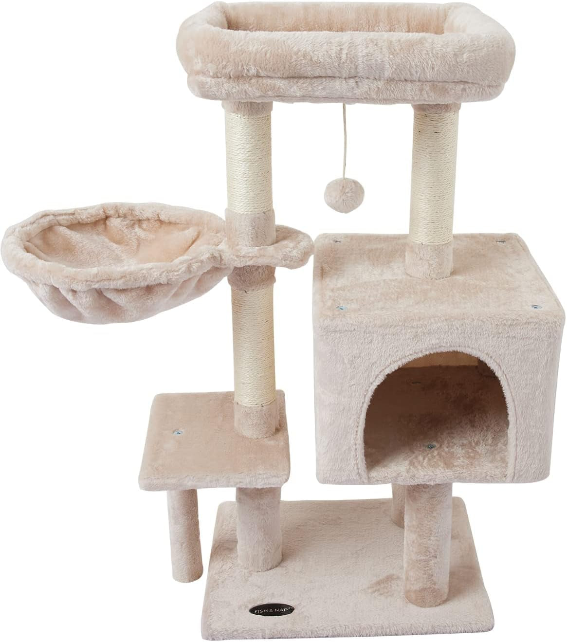 "Ultimate Play Haven for Your Furry Friend: Adorable Cat Tree with Scratching Posts, Jump Platform, and More!"