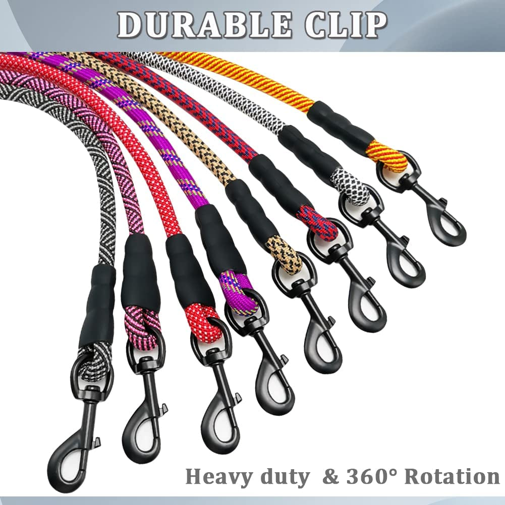 "Premium Nylon Dog Leash with Padded Handle - Durable and Stylish Leash for Large and Medium Dogs - Available in Multiple Lengths and Vibrant Colors!"