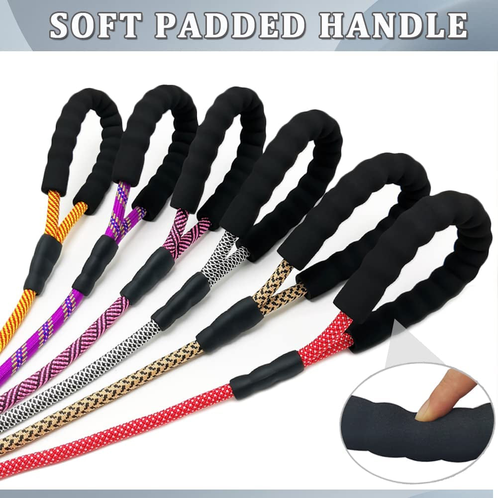 "Premium Nylon Dog Leash with Padded Handle - Durable and Stylish Leash for Large and Medium Dogs - Available in Multiple Lengths and Vibrant Colors!"