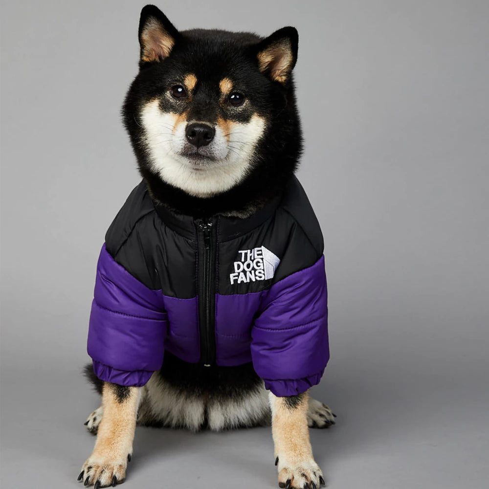 "Cozy and Stylish Winter Dog Jacket - Keep Your Furry Friend Warm and Fashionable with Our Luxury Pet Coat - Perfect for Small and Medium Dogs!"